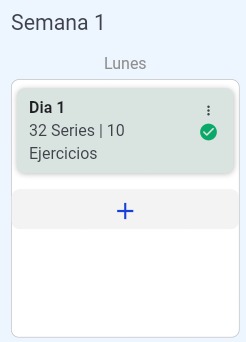 Tarjeta verde de entrenamiento completado